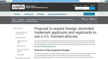 剑指中国？USPTO新规要求境外企业聘用美国商标律师申请美国商标